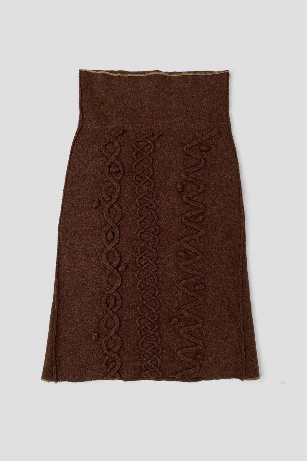 felt-long-skirt-cable-brown-marl-A